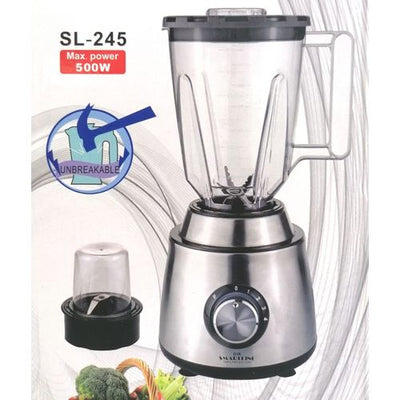 Mixeur Blender + Moulin - BOCAL INCASSABLE - 2 IN 1 - SL245