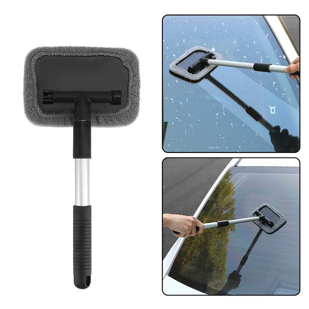 LEEPEE Window Cleaning Brush Telescopic Rod Car Windshield Clean Multi-functional Car Wiper Cleaner Glass Auto Accessories